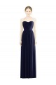 Low Back Draped Strapless Chiffon Formal Dress  UK