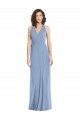 V-Neck Halter Back Straps Chiffon Formal Dress UK