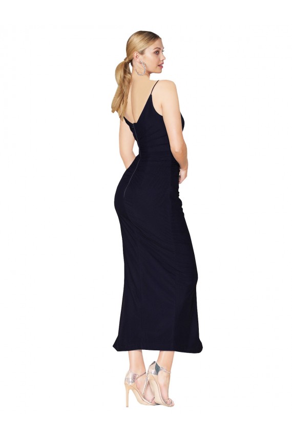 High Neck Chiffon Spaghetti Straps Short Cocktail Formal Dress UK