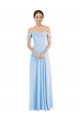 Off the Shoulder Draped Neckline Maxi Formal Dress UK