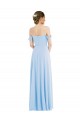 Off the Shoulder Draped Neckline Maxi Formal Dress UK
