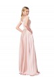 A-Line Off the Shoulder Sweetheart Satin Formal Dress UK