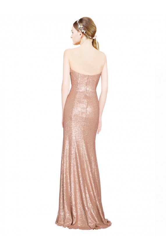Sweetheart Full Length Long Sequin Formal Dress UK