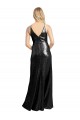 Full Length A-Line Sequin Formal Dress with Spaghetti Straps V-Neckline UK