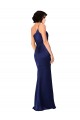 One Shoulder Silky Satin Formal Dress with Skirt Slit UK