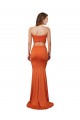 Strapless Bandeau Bodice Long Spandex Formal Dress UK