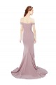 Off the Shoulder Mermaid Long Sweep Train Formal Dress UK