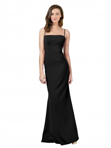 Fit and Flare Slim Crepe Formal Dress with Cutout Back UK