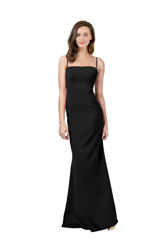 Fit and Flare Slim Crepe Formal Dress with Cutout Back UK