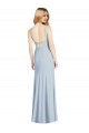 High Neck Backless Crepe Trumpet Formal Dress UK