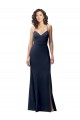 Sweetheart Fit and Flare Stretch Crepe Formal Dress with Side Slit and Strappy Back UK
