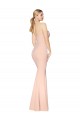 Sweetheart Shirred Neck Long Floor Length Crepe Formal Dress UK