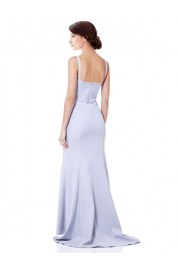 Sweetheart High Neck Sleeveless Crepe Formal Dress UK