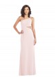 Midriff Cutout Flirty One Shoulder Maxi Crepe Formal Dress UK