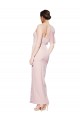 One Shoulder Tulle Overlay Sweetheart Neckline Long Crepe Formal Dress with Thigh Split UK