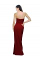 Straight Pencil Skirt Long Sweetheart Crepe Formal Dress with High Side Split UK