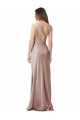 One Shoulder Black-Tie Floor Length Long Stretch Satin Formal Dress UK