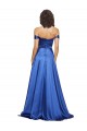 Off the Shoulder Ball Gown Sweetheart Stretch Satin Formal Dress UK