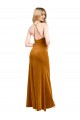 Halter Neckline Long Full Length Velvet Formal Dress with Strappy Back UK